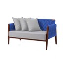 Ver imagem 3 de Namoradeira Design Moderno Conforto e Elegancia Azul Poesia