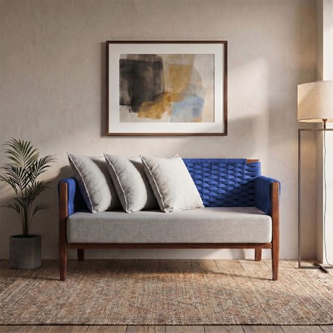 Namoradeira Design Moderno Conforto e Elegancia Azul Poesia