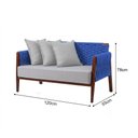 Ver imagem 4 de Namoradeira Design Moderno Conforto e Elegancia Azul Poesia