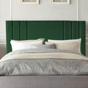 Ver imagem 1 de Cabeceira Estofada Grécia 90CM Solteiro Suede Verde - D A DECOR
