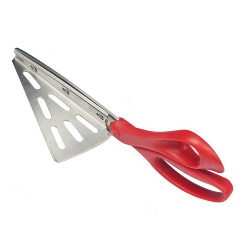 Tesoura Profissional de Pizza Walfos, Tesoura Aço Inoxidável Antiaderente com Cabo Borracha Macia