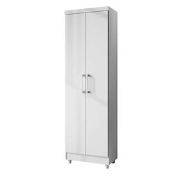 Armário Multiuso 2 Portas 188x50 Sapateira Branco Repleta - 6