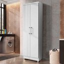 Ver imagem 1 de Armário Multiuso 2 Portas 188x50 Sapateira Branco Repleta