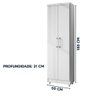 Armário Multiuso 2 Portas 188x50 Sapateira Branco Repleta - 3
