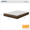 Ver imagem 2 de Colchão Queen Size Bio Magnético Tabaco Massageador e Ortopédico Espuma D33 158x198x28cm