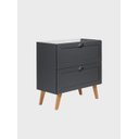 Ver imagem 5 de Gabinete para Banheiro com Tampo Cuba e Armario 80cm Retro Mdf Grafite Milano - On Móveis