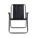Ver imagem 5 de Cadeira Alta Aço Camping Praia Varanda Wood 110kg Mor