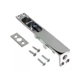 Fecho de Embutir Tipo Unha Cromado 18cm Inox e Zamac Cartela Isero - 1