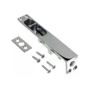 Fecho de Embutir Tipo Unha Cromado 18cm Inox e Zamac Cartela Isero