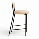 Ver imagem 6 de Banqueta Cozinha Alta com Encosto Kit 3 Industrial Preto Londres PU Facto D03 - D'Rossi