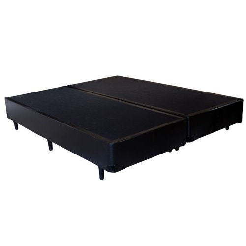 Base de Cama Box Bipartido Casal 69x188 Preto Suede - 2