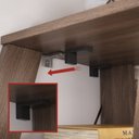 Ver imagem 7 de Estante de Livros Industrial 82cmx134cm Escada Multiuso 5 Prateleiras