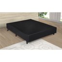 Ver imagem 1 de Base de Cama Box Casal 138x188 Preto Courino