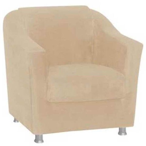 Poltrona Decorativa Luiza Animale Bege