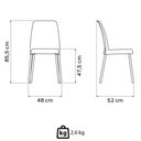 Ver imagem 3 de Kit 4 Cadeiras Tramontina Vanda com Pernas de Alumínio em Polipropileno Azul Yale 92053170