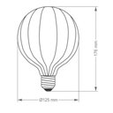 Ver imagem 3 de Lâmpada Led Taschibra Vintage Fireworks G125 E27 Bivolt 2200k Amarelo Âmbar