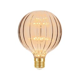 Lâmpada Led Taschibra Vintage Fireworks G125 E27 Bivolt 2200k Amarelo Âmbar - 1