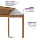 Ver imagem 5 de Cama Casinha Solteiro Reversível com Grade e Janela de LED Aria Casatema MadeiraOriginals Marrom/Nogueira/Branco
