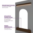 Ver imagem 4 de Cama Casinha Solteiro Reversível com Grade e Janela de LED Aria Casatema MadeiraOriginals Marrom/Nogueira/Branco