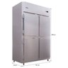 Mini Câmara Frilux P/ Congelados RF066 4 Portas 900L Inox 220v - 2