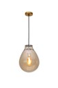 Ver imagem 1 de Pendente Dourado com Vidro Champanhe 40cm 1e27 14612-pl