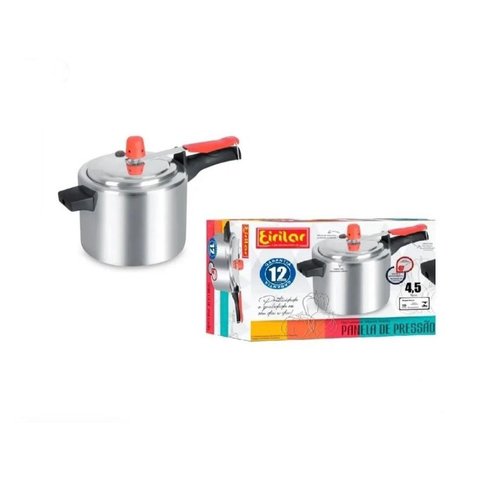 Panela de Pressao Polida 4,5 Lts Eirilar