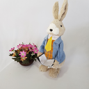 Ver imagem 2 de Coelho Páscoa Rústico Fios de Sisal Cru