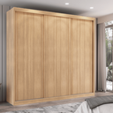 Ver imagem 2 de Guarda-roupa Casal 3 Portas de Correr e 6 Gavetas Sevilha