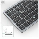Ver imagem 2 de Kit Teclado e Mouse sem Fio Bluetooth + 2.4ghz Bateria Recarregavel