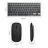 Kit Teclado e Mouse sem Fio Bluetooth + 2.4ghz Bateria Recarregavel - 4
