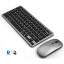 Ver imagem 1 de Kit Teclado e Mouse sem Fio Bluetooth + 2.4ghz Bateria Recarregavel