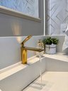 Ver imagem 6 de Torneira Monocomando Bica Baixa Dourada Gold Luxo Banheiro Lavabo Inovartte In36