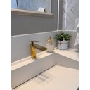 Ver imagem 7 de Torneira Monocomando Bica Baixa Dourada Gold Luxo Banheiro Lavabo Inovartte In36