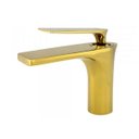 Ver imagem 1 de Torneira Monocomando Bica Baixa Dourada Gold Luxo Banheiro Lavabo Inovartte In36