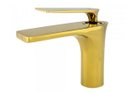 Ver imagem 1 de Torneira Monocomando Bica Baixa Dourada Gold Luxo Banheiro Lavabo Inovartte In36
