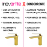 Torneira Monocomando Bica Baixa Dourada Gold Luxo Banheiro Lavabo Inovartte In36 - 2