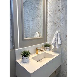 Torneira Monocomando Bica Baixa Dourada Gold Luxo Banheiro Lavabo Inovartte In36 - 7