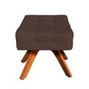 Ver imagem 2 de Puff Giratório Elisa Suede Base Madeira Mm30 D´rossi Marrom