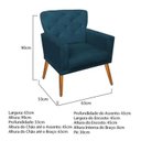 Ver imagem 3 de Poltrona Ana Laura Azul Marinho