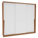Ver imagem 4 de Guarda Roupa Roupeiro 3 Portas de Correr 4 Gavetas Porto Freijó Branco Politorno Móveis