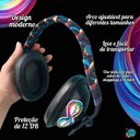 Ver imagem 2 de Abafador Protetor de Ruido para Crianças e Adolescentes Black Color 12 Db
