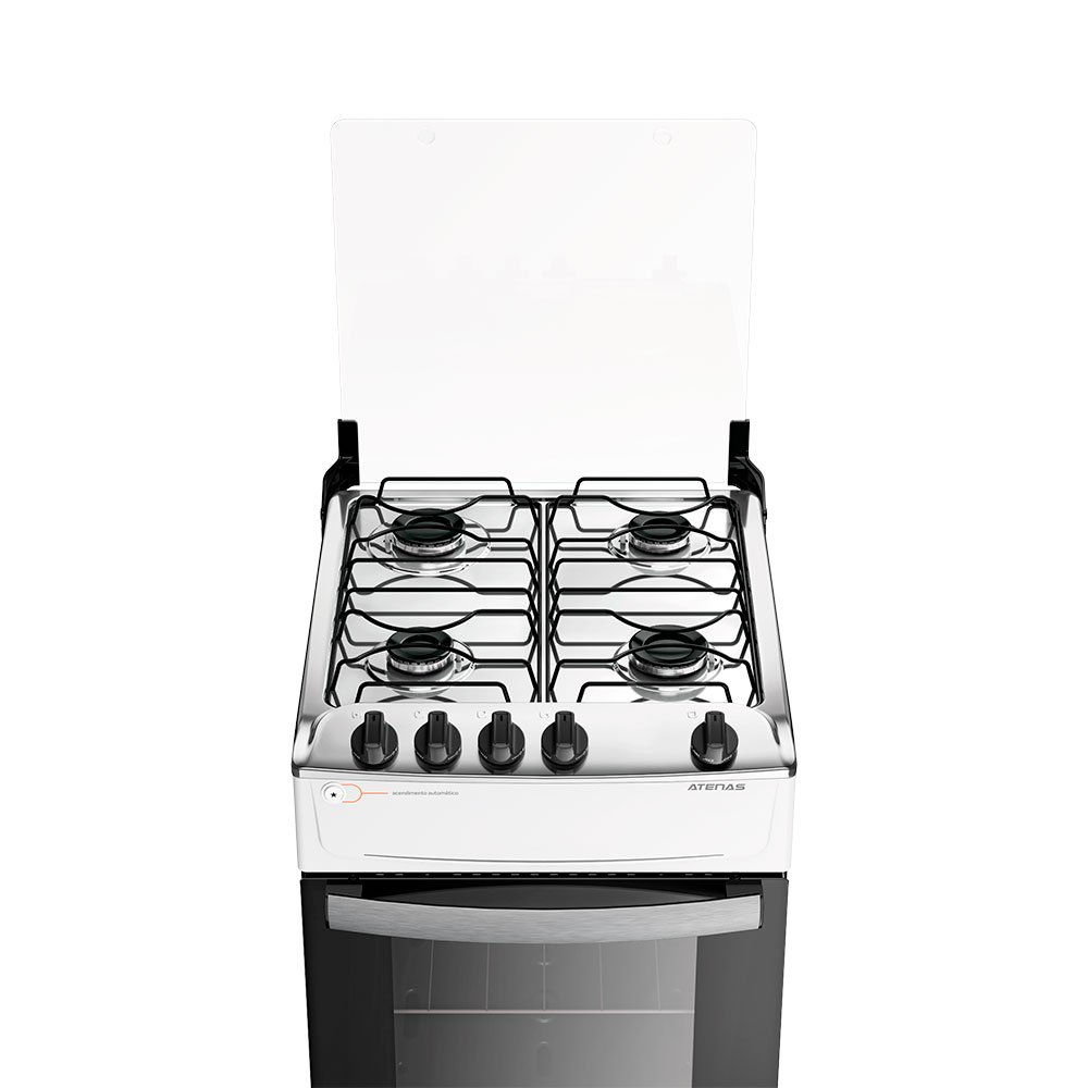 Fogão 4 Bocas Branco com Mesa Inox Atlas Atenas Bivolt - 3