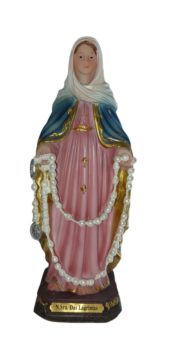 Imagem Santa Nossa Senhora Das Lágrimas Resina 20 Altura