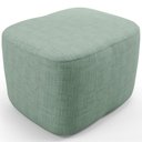 Ver imagem 3 de Poltrona de Amamentação com Balanço e Puff Orgânico Saori W01 Linho Verde Menta - Lyam Decor