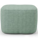 Ver imagem 4 de Poltrona de Amamentação com Balanço e Puff Orgânico Saori W01 Linho Verde Menta - Lyam Decor