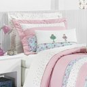 Ver imagem 3 de Kit Colcha Solteiro Bailarina Algodão 200 Fios 06 Peças Bernadete Casa