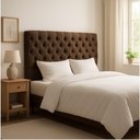 Ver imagem 2 de Cabeceira Cama Box Casal King Size 195cm Valentina Estofada Marrom