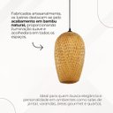 Ver imagem 7 de Kit 4 Lustres Pendente Java White Arrow em Bambu Natural – 40x20 Cm