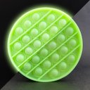 Ver imagem 1 de Pop It Brilha no Escuro Fluorescente Circular Fidget Toy Brinquedo Anti Stress Sensorial - Verde