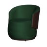 Kit 2 Poltronas para Recepção Escritório e Clínica - Veludo - Sv Decor:verde - 2